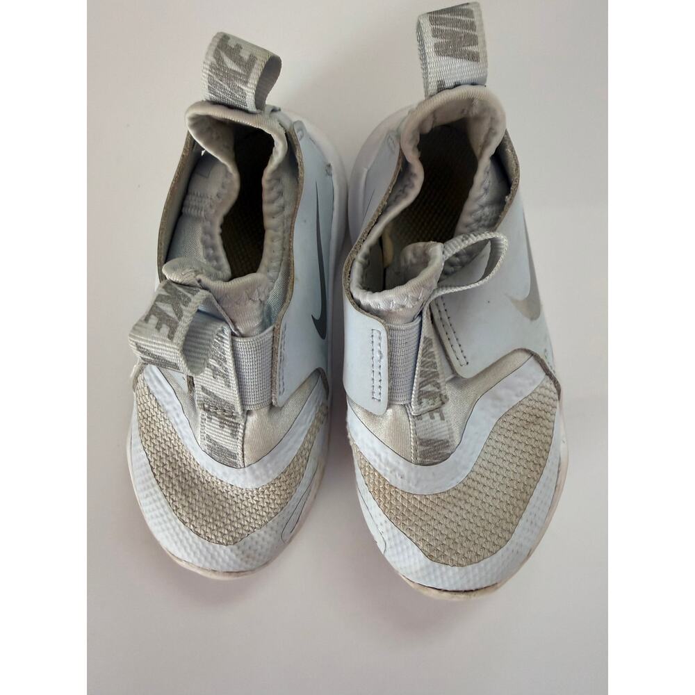 Nike Flex Runner Toddler Slip-On Shoes Gray Silver Used Size 8c